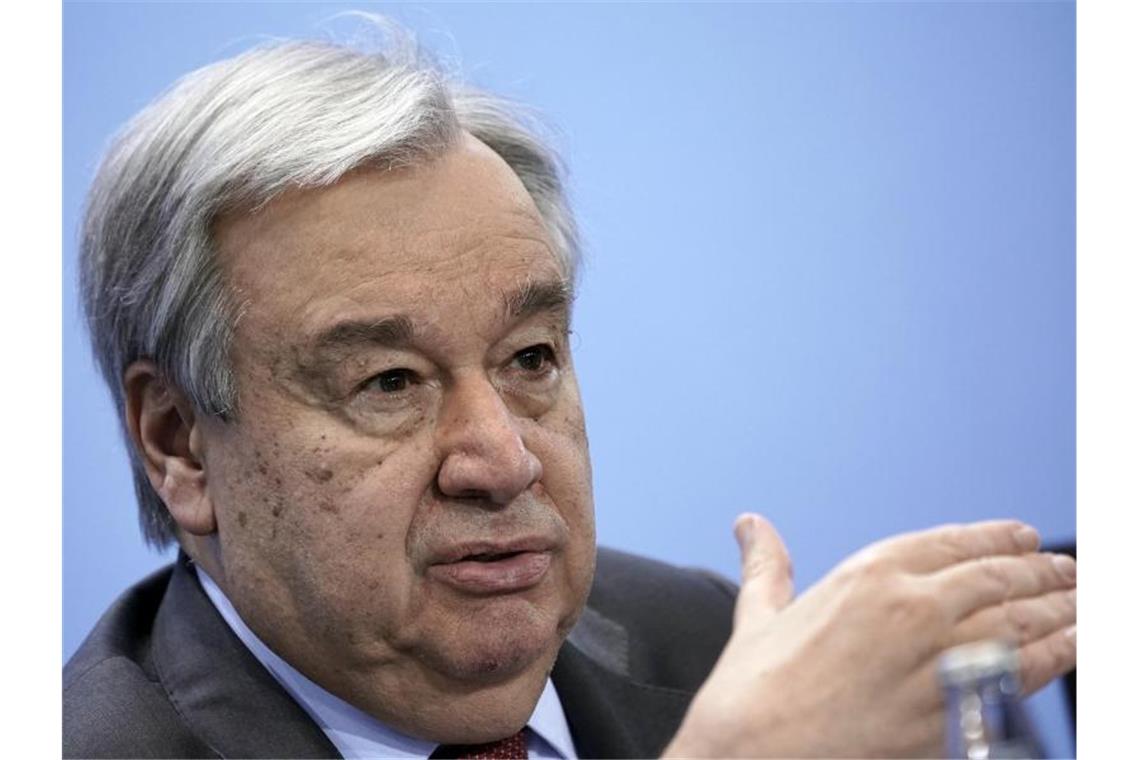Guterres ruft zur Deeskalation auf - Raketentest in Russland „Ich denke noch immer, dass es nicht passiert. Aber wenn es passiert, wäre es eine Katastrophe“: António Guterres. Foto: Michael Kappeler/dpa/Archiv