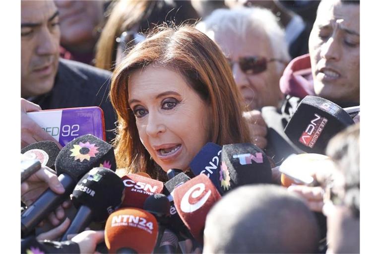 „Ich habe dem Präsidenten immer gesagt, dass mich die angespannte soziale Lage beunruhigt“: Cristina Kirchner. Foto: David Fernandez/EFE/dpa