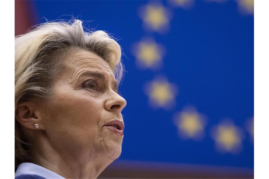 „Ich kann ihnen nicht sagen, ob wir eine Einigung erzielen oder nicht“, sagt Ursula von der Leyen über einen Brexit-Handelspakt. Foto: John Thys/AFP Pool/AP/dpa