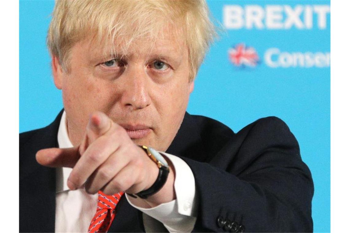 „Ich weiß nicht, ob er gewählt werden wird, aber ich denke, er ist ein sehr guter Kerl, ein sehr begabter Mensch.“ sagt Trump über Boris Johnson. Foto: Owen Humphreys/PA Wire