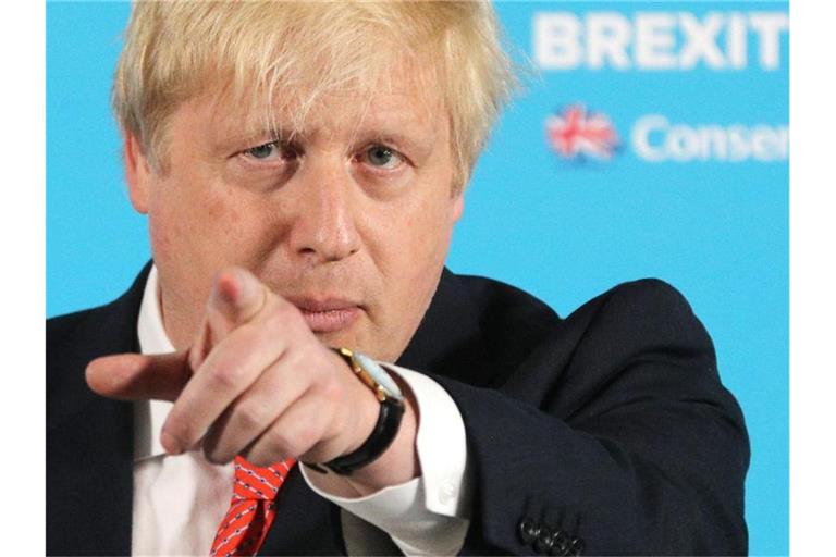„Ich weiß nicht, ob er gewählt werden wird, aber ich denke, er ist ein sehr guter Kerl, ein sehr begabter Mensch.“ sagt Trump über Boris Johnson. Foto: Owen Humphreys/PA Wire