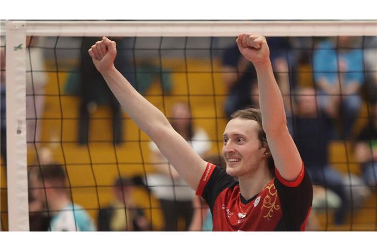 Identifikationsfigur: Ben-Simon Bonin, Kapitän der Ludwigsburger Bundesliga-Volleyballer.
