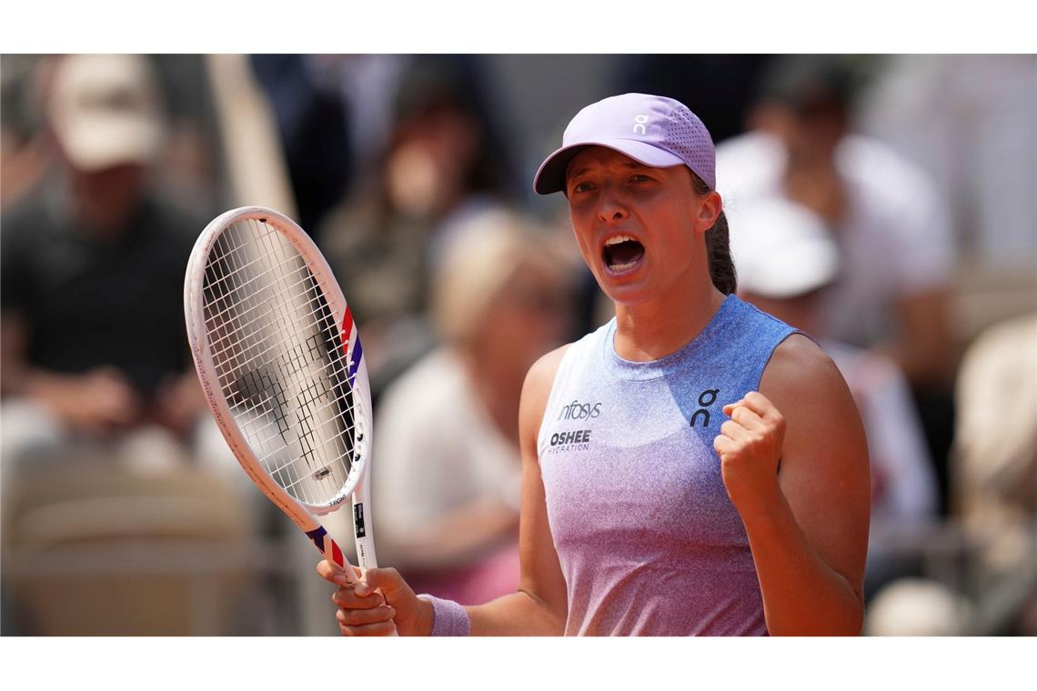Halbfinal-Kracher in Paris: Sabalenka trifft auf Swiatek Iga Swiatek wirkt in Paris unschlagbar.