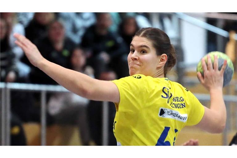 Ihre 14 Treffer reichten dem SV Leonberg/Eltingen nicht, um die Partie in Wiesloch zu gewinnen: Julia Wolf