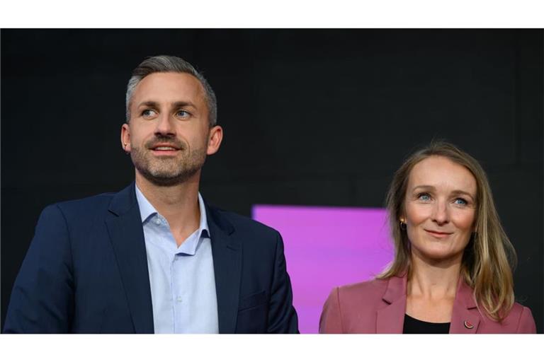 Ihre Parteien marschieren beim Ukraine-Kurs gemeinsam: Ulrich Siegmund (AfD) und Claudia Wittig (BSW), Spitzenkandidaten ihrer jeweiligen Parteien bei der kürzlichen Landtagswahl in Sachsen-Anhalt.