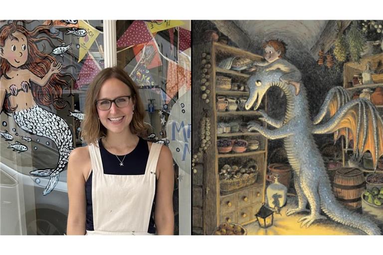 Illustratorin Briony May Smith malt in ihrem neuen Bilderbuch „Leo und der geheime Drache“ aus, vor welche Herausforderungen ein ungewöhnliches Haustier seinen jungen Halter stellen kann.