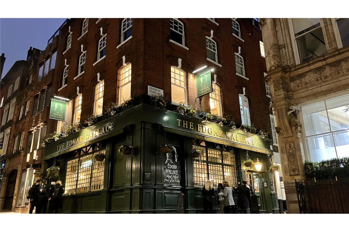 Edgar Wallace: In Deutschland Kult, in England vergessen Im Edgar Wallace Pub bleiben die Touristenströme seit der Pandemie aus.