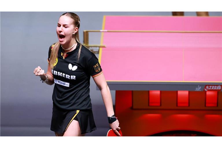 Im EM-Halbfinale: Annett Kaufmann und das deutsche Tischtennis-Team eilen bei der EM in Zadar von Sieg zu Sieg.
