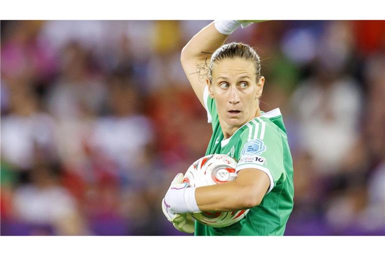 Im EM-Halbfinale gegen Spanien noch im Tor: Stammkeeperin Ann-Katrin Berger fehlt der DFB-Auswahl.
