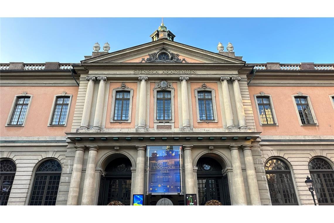 Im ersten Stockwerk dieses Gebäude wird der Literaturnobelpreisträger verkündet. (Archivbild)