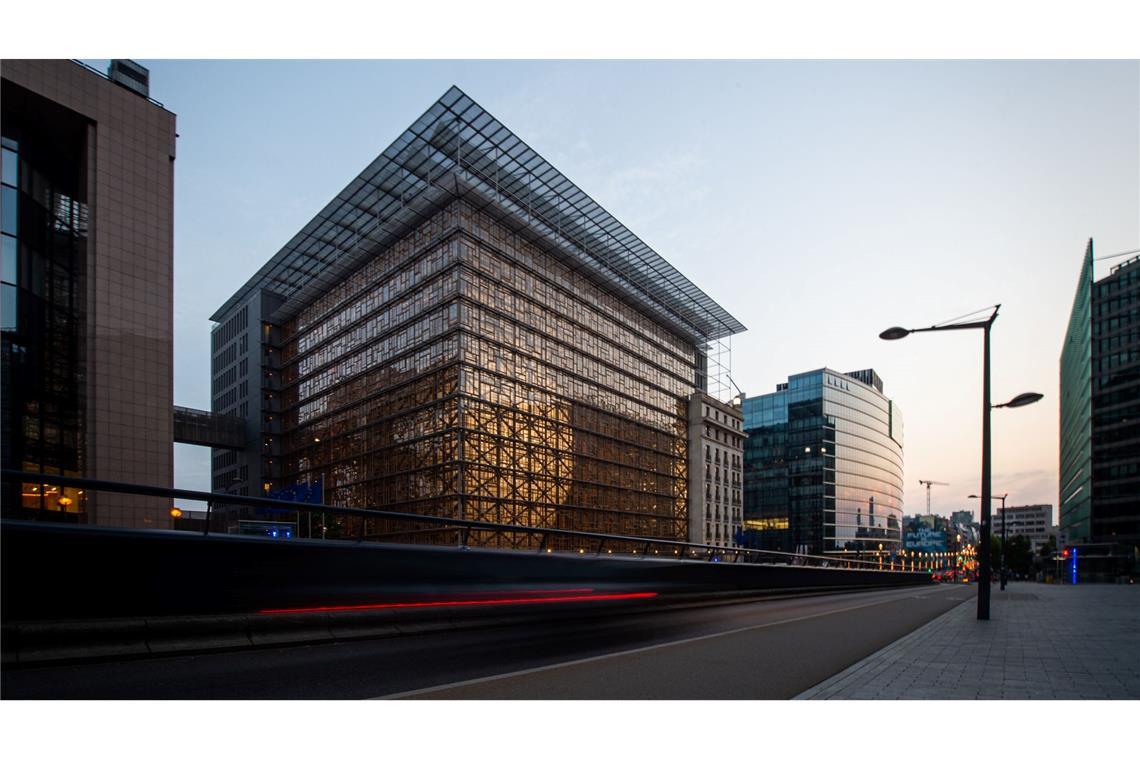 Im Europagebäude gab es zur Sanktionsverlängerung über Wochen schwierige Verhandlungen. (Archivbild)