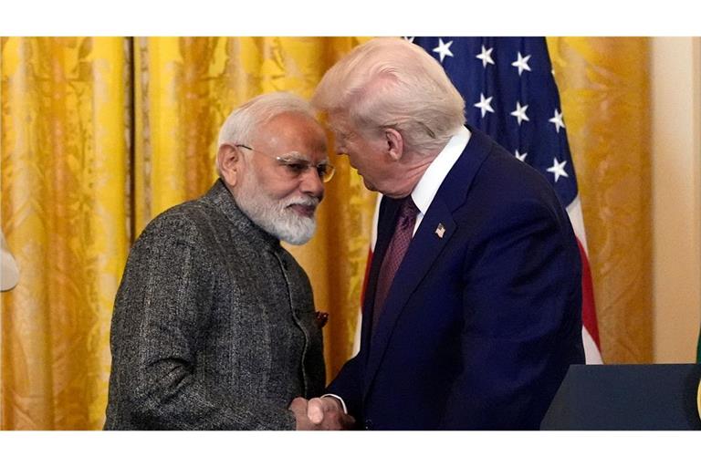 Im Februar hatte Indiens Premierminister Modi dem US-Präsidenten einen Besuch in Washington abgestattet. (Archivbild)