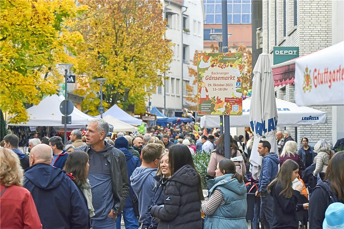Backnanger Gänsemarkt ist ein voller Erfolg