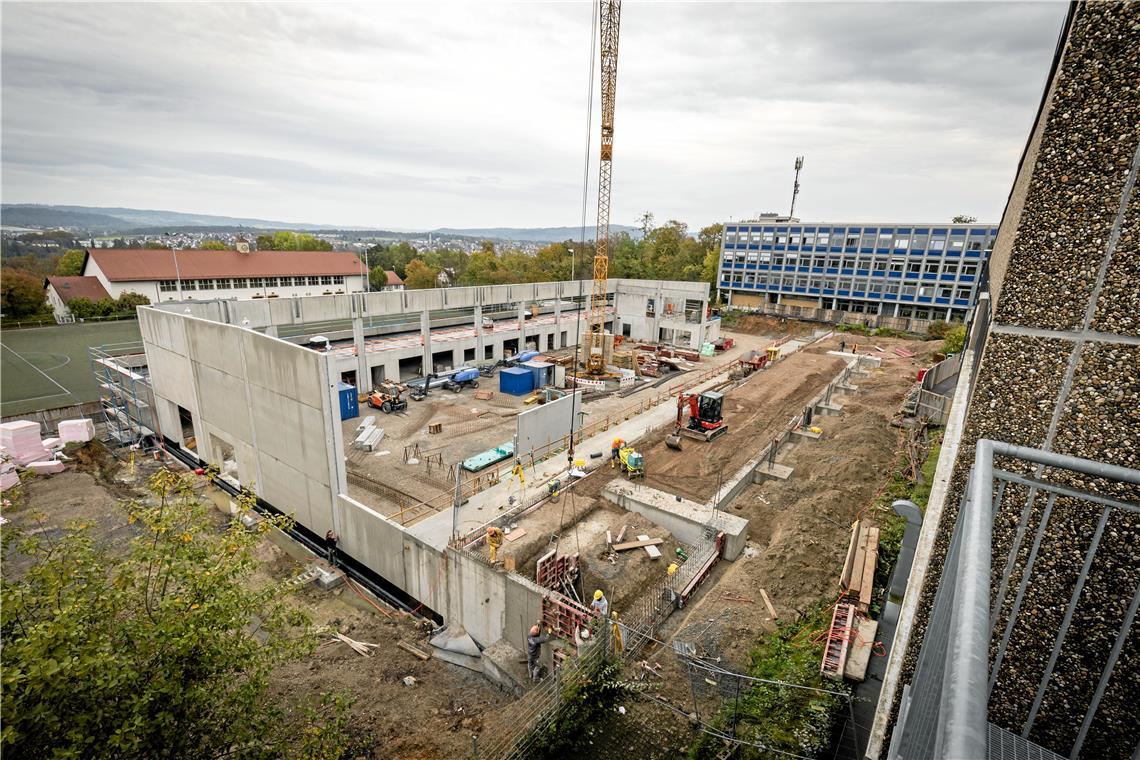 Geringer Schuldenstand ermöglicht Backnang Rekordinvestitionen Im Haushaltsplan sind Baumaßnahmen von über 32 Millionen Euro eingestellt. Für den Neubau der Sporthalle auf der Maubacher Höhe sieht der Haushalt eine weitere Rate von 8,9 Millionen Euro vor. Foto: Alexander Becher