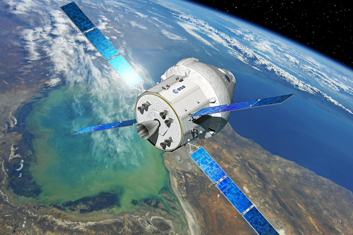 Weniger Aufträge für Unternehmen im Kreis Im Inneren dieses Satelliten der Europäischen Weltraumorganisation (ESA) befindet sich auch Technik aus dem Hause Tesat. Das Backnanger Unternehmen hat auch namhafte Kunden in den USA und will nun dorthin expandieren. Foto: Tesat
