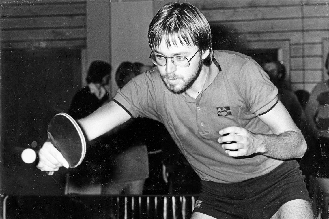 Im Jahr 1982 spielte Jürgen Wörner mit dem TTC Esslingen in der Ersten Bundesliga. Foto: privat