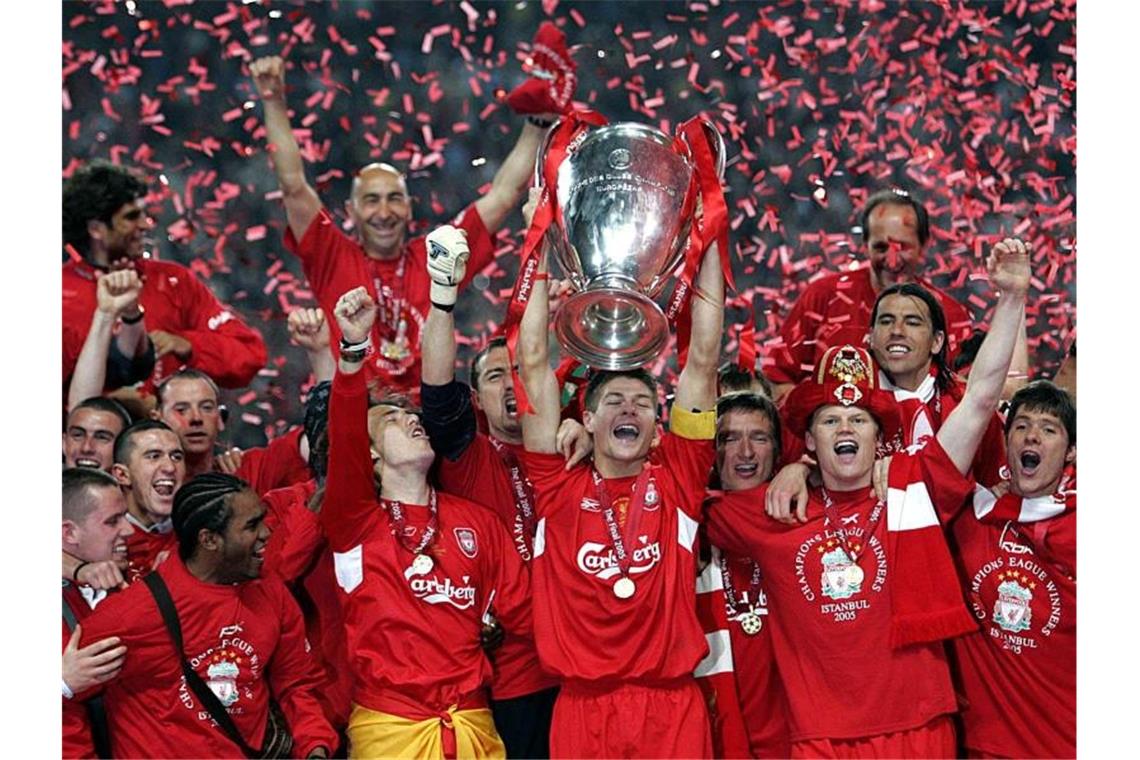 Drama, Triumph, Tragödie: Liverpools Europapokal-Endspiele Im Jahr 2005 gewann der FC Liverpool zuletzt den Königsklassen-Pott. Foto: epa Daniel Del Zennaro/epa