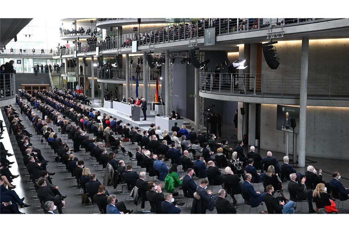 Im Jahr 2022 war Frank-Walter Steinmeier zum Bundespräsidenten gewählt worden.