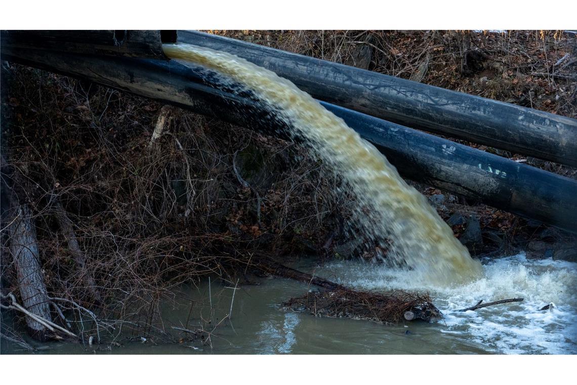 Im Januar kam es zu dem Bruch in der Leitung.
