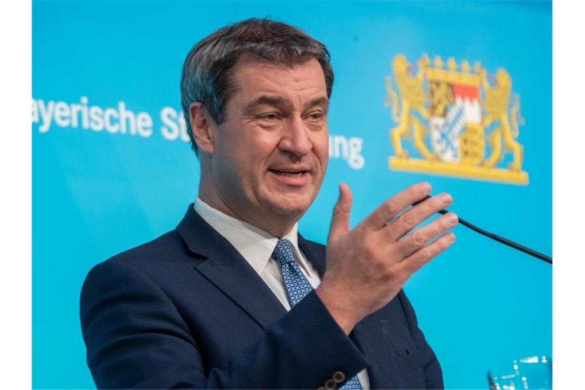 Im jüngsten ZDF-Politbarometer ist CSU-Chef Söder der zweitbeliebteste Politiker nach Kanzlerin Merkel. Foto: Peter Kneffel/dpa-Pool/dpa