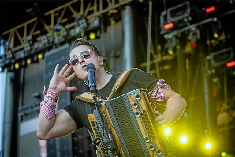 Im Juli 2023 war Andreas Gabalier schon mal in Großaspach und sorgte für Stimmung bei seinen Fans. Foto: Alexander Becher