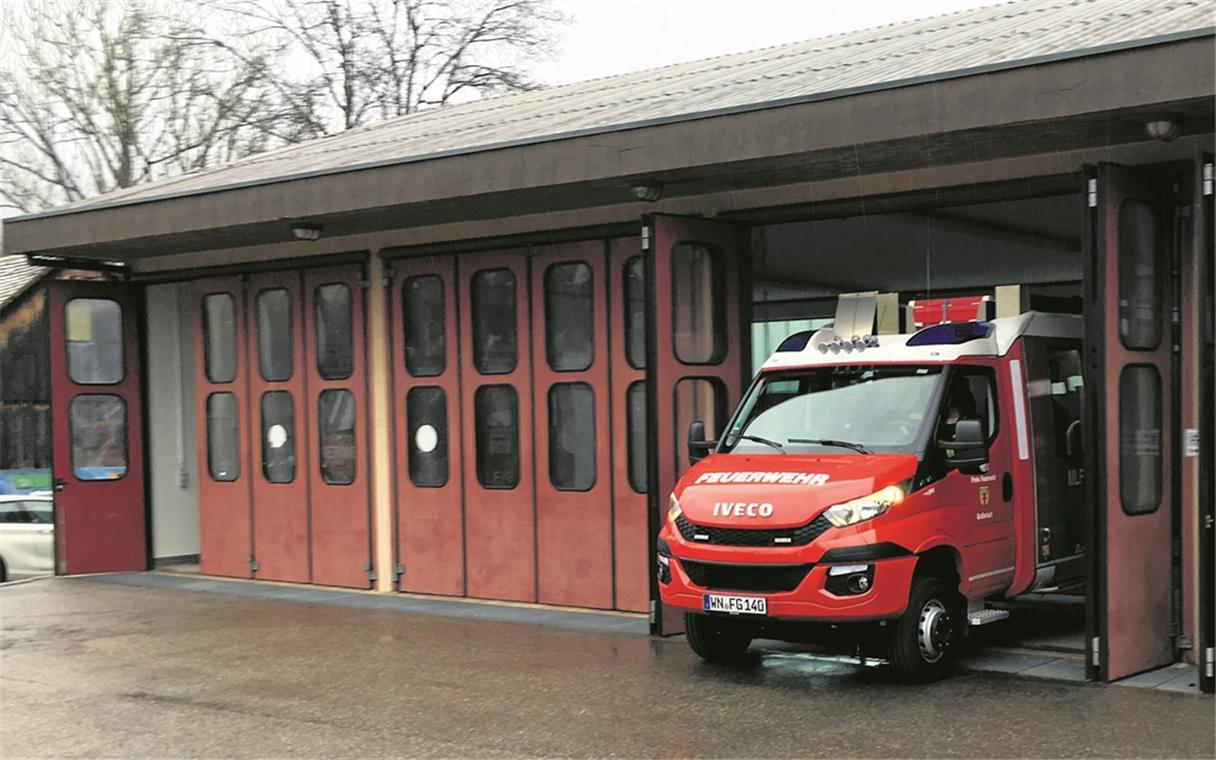 Fahrzeughalle der Feuerwehr wird saniert