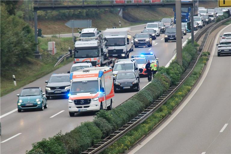 Im morgendlichen Verkehr auf der B14 gab es am Dienstag stockenden Verkehr. Foto: Kevin Lermer/7aktuell.de