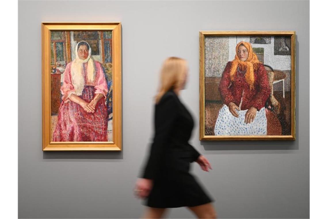 Schau russischer Impressionisten erneut ausgebremst Im Museum Frieder Burda werden Werke von Wladimir Burljuk gezeigt. Foto: Uli Deck/dpa