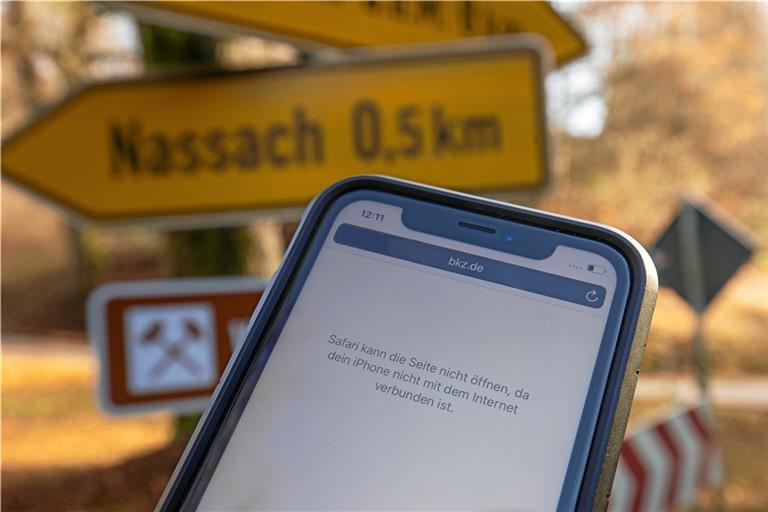 Im nördlichen Rems-Murr-Kreis finden sich noch zahlreiche Funklöcher – beispielsweise auf dem Weg nach Spiegelberg-Nassach.  Foto: A. Becher