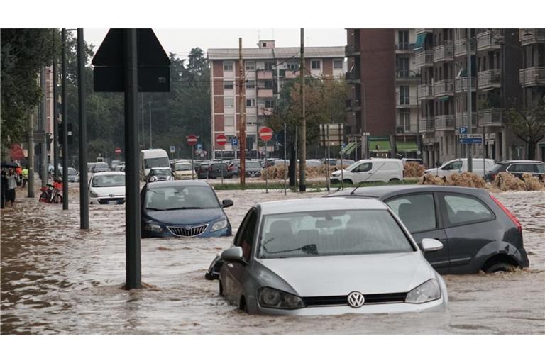 Im Norden Italiens gab es heftige Überschwemmungen.