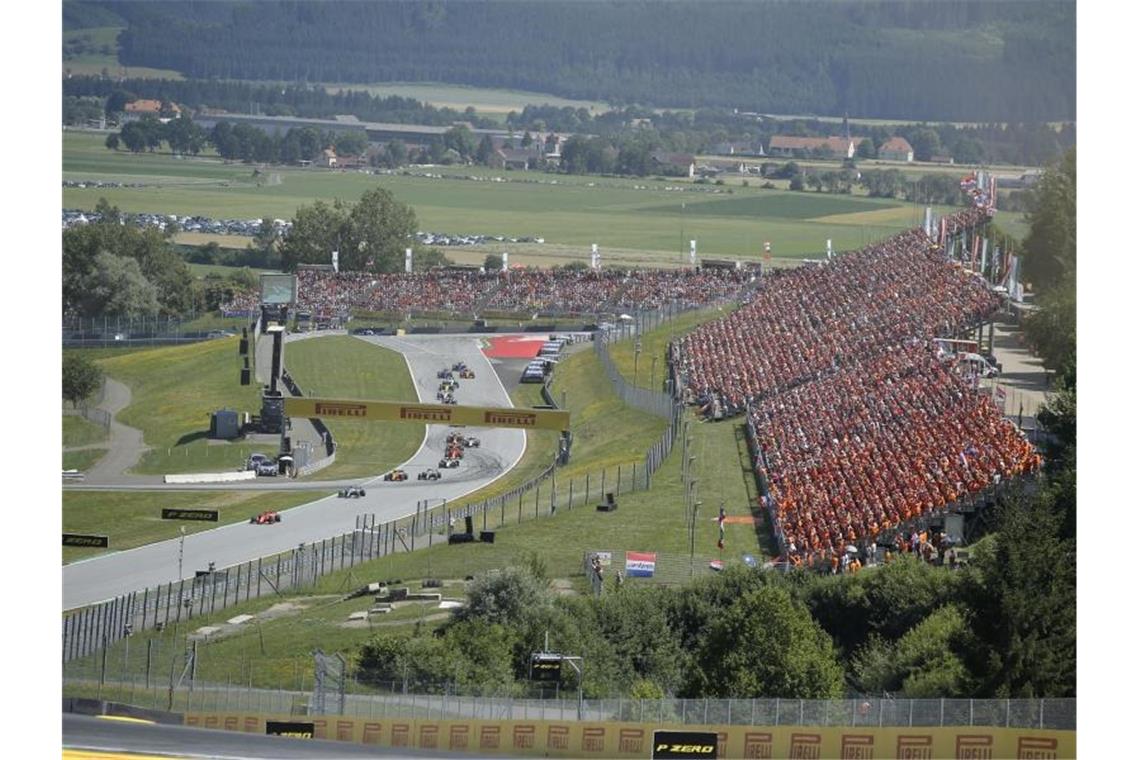 Im österreichischen Spielberg sollen am 5. und 12. Juli die beiden ersten Läufe der diesjährigen Formel-1-Saison stattfinden. Foto: Erwin Scheriau/APA/dpa