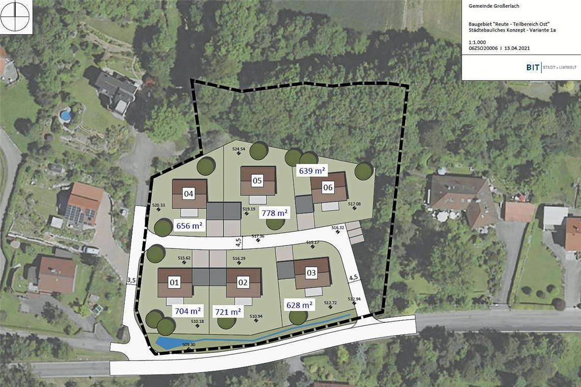 Neue Baumöglichkeiten in Großerlach Im östlichen Teil des Baugebiets Reute II gibt es noch eine rund 7.000 Quadratmeter große unbebaute Fläche. Foto: BIT Stadt + Umwelt