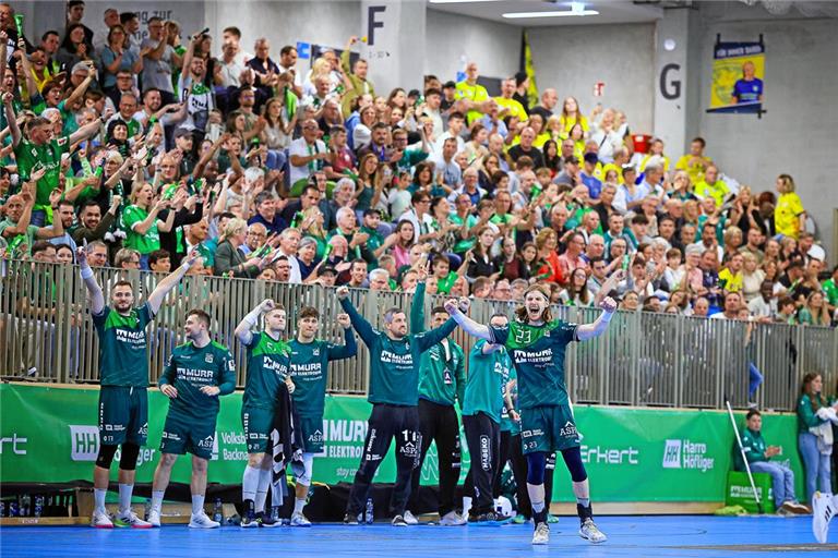 Im Rückspiel gegen Rostock sind die HCOB-Handballer obenauf gewesen. Das soll auch gegen Hildesheim so sein. Foto: Alexander Becher