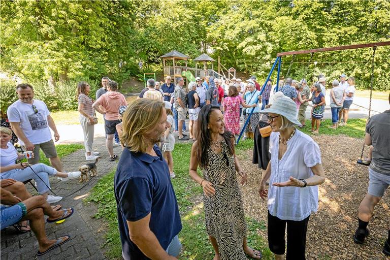 Im Sommer fand ein Fest für den Erhalt des Spielplatzes statt. Archivfoto: Alexander Becher 