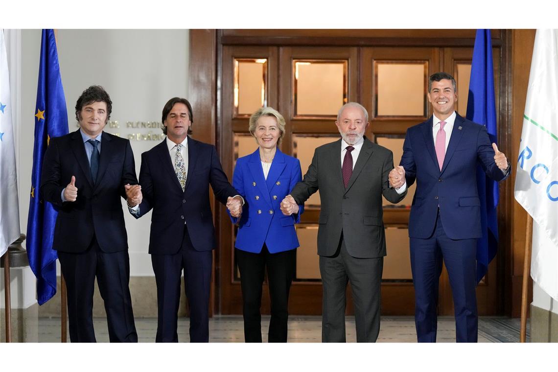 Botschaft an Trump: EU startet Abstimmung über Mercosur-Deal Im vergangenen Dezember wurde der Abschluss der Verhandlungen gefeiert, nun braucht es allerdings noch das finale Abstimmungsverfahren innerhalb der EU. (Archivbild)