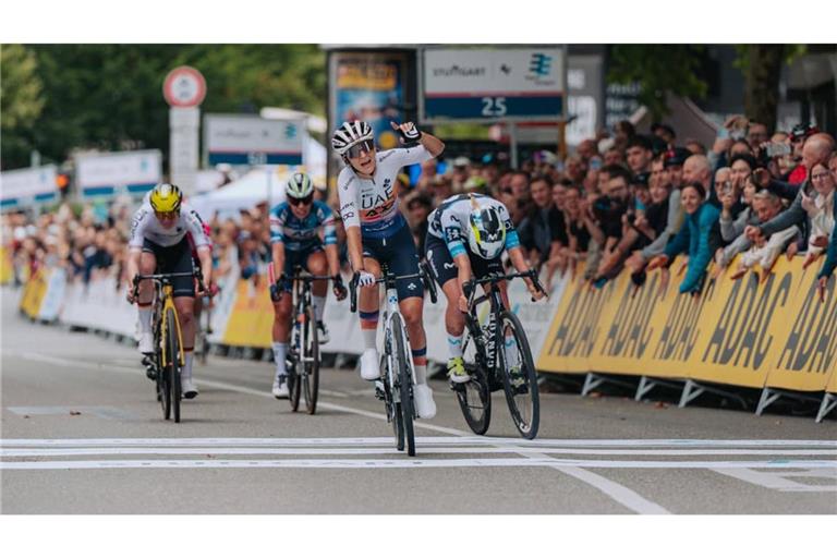 Im vergangenen Jahr siegte die Italienerin Eleonora Gasparrini (Mi. vo.) beim Women's Cycling Grand Prix in Stuttgart am 14. September.