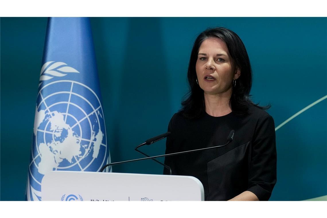 Im vergangenen Jahr sprach sie noch für Deutschland, nun für die UN: Annalena Baerbock.