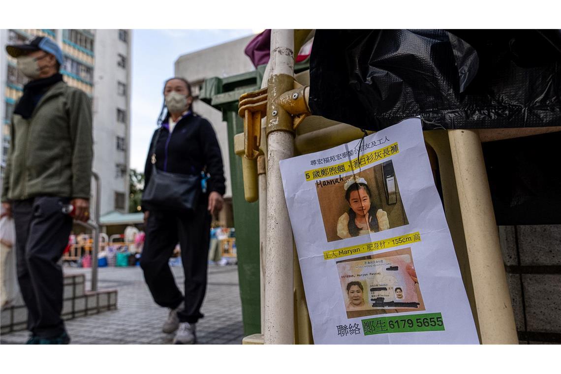 128 Menschen bei Feuerkatastrophe in Hongkong gestorben
