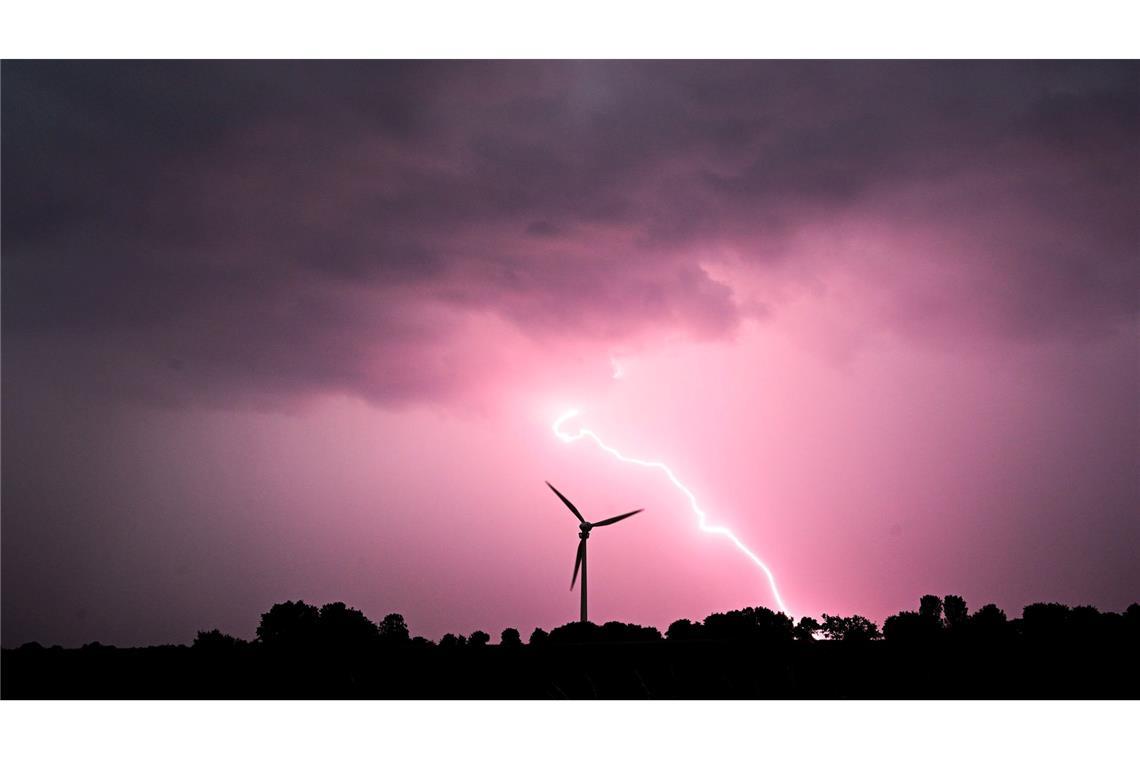 Immer wieder gab es am Wochenende teils heftige Gewitter.