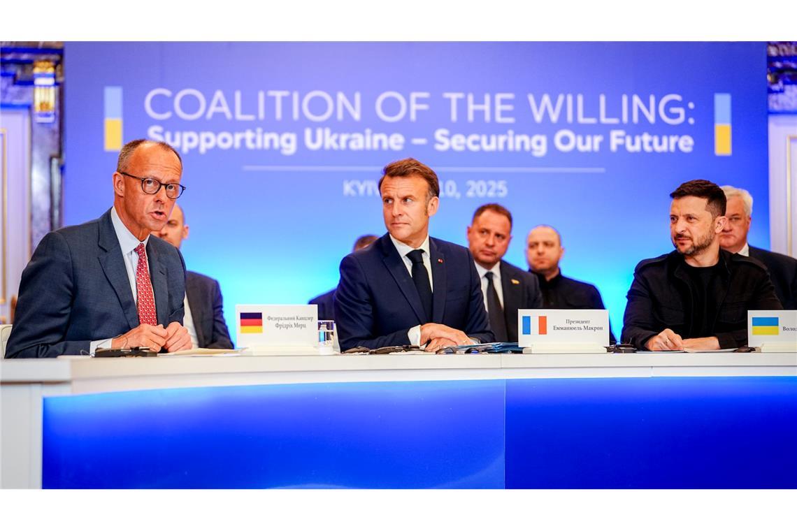 Wie fähig ist die Koalition der Willigen? Immer wieder kommen die Vertreter der Koalition der Willigen zusammen, um über eine Friedenssicherung in der Ukraine zu sprechen. Doch kommen sie ihrem Ziel näher? (Archivfoto)