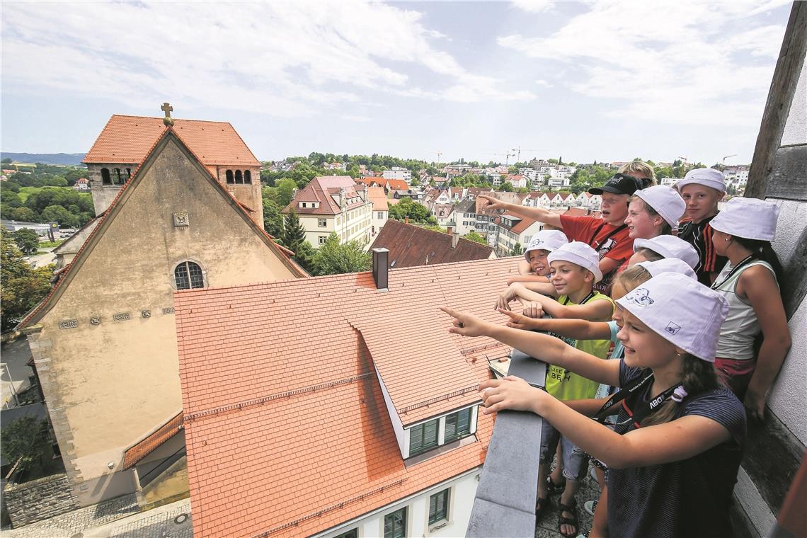 Immer wieder war die Besichtigung des Backnanger Stadtturms ein Höhepunkt für die Kinder. Archivfoto: A. Becher