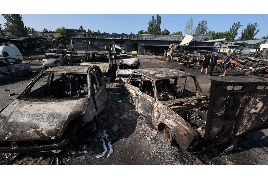 Wadephul warnt vor Russland - Massive Angriffe auf Ukraine Immer wieder wird auch Saporischschja zum Ziel der russischen Streitkräfte.