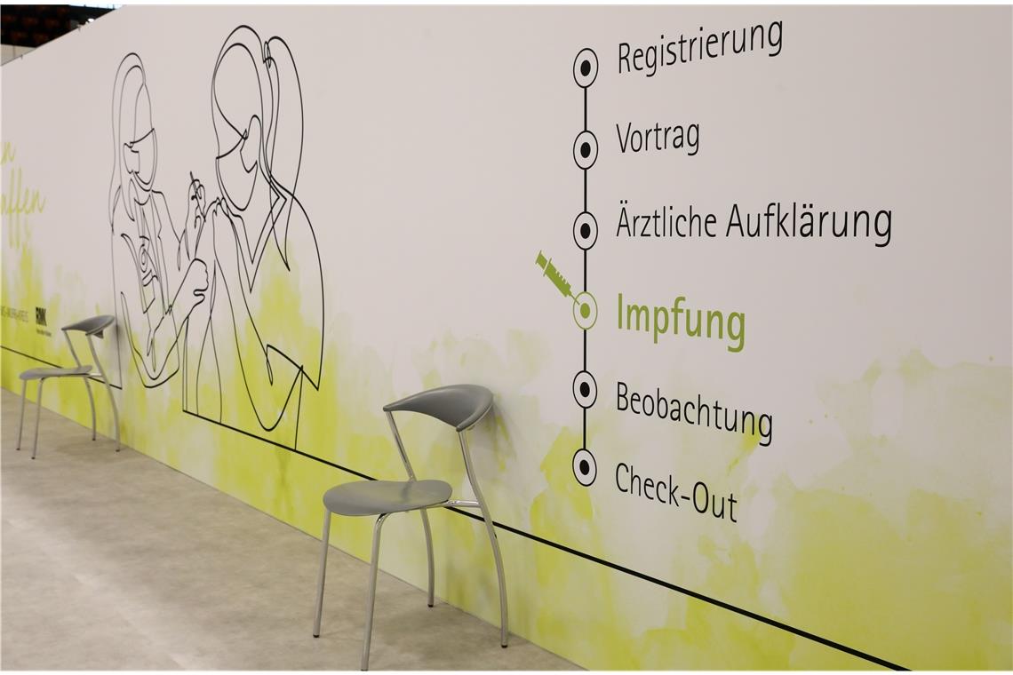 Mangelnder Impfstoff Impfstoffmangel ist weiterhin bestimmend im Kreisimpfzentrum. Derzeit können nur wenige Termine angeboten werden. Foto: A. Palmizi