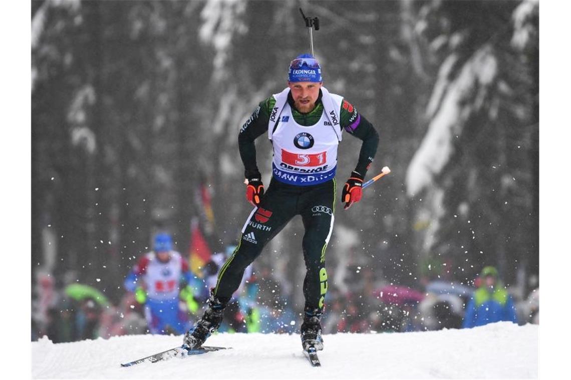 In Antholz will Erik Lesser die WM-Norm knacken. Foto: Hendrik Schmidt