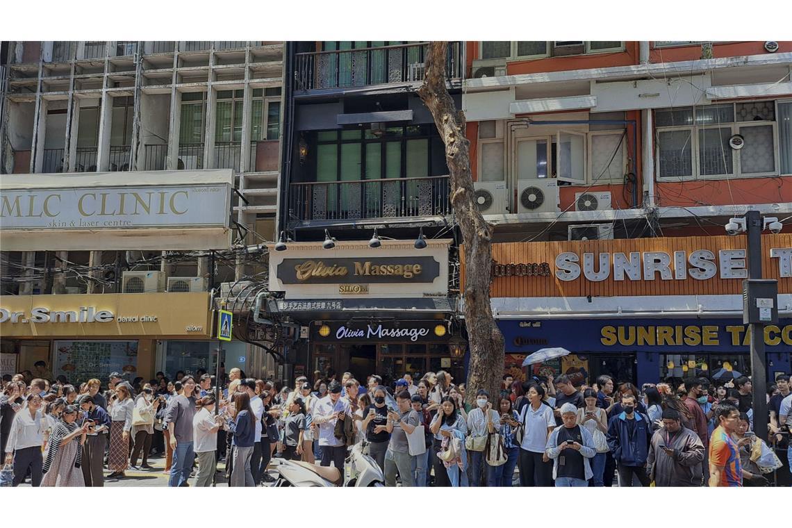 Zahlreiche Opfer in Myanmars Hauptstadt In Bangkok bebte minutenlang die Erde ...