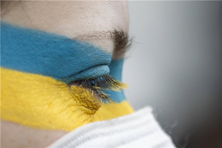 In Berlin finden nach dem Einmarsch russischer Truppen in die Ukraine bereits Demonstrationen statt. Auch hier in der Region ansässige Ukrainer berichten von der Solidarität ihrer deutschen Freunde. Symbolfoto: F. Gaertner/Imago