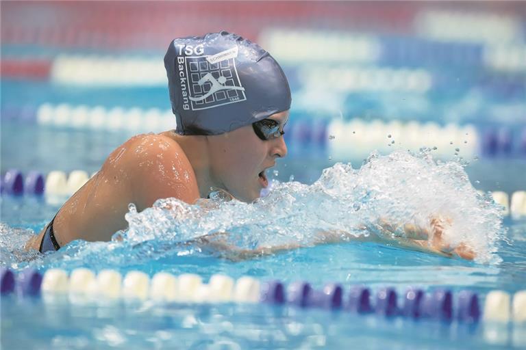In Berlin im ersten Rennen auf der Erfolgswelle unterwegs: Chiara Vetter, die über 100 Meter Brust so schnell wie noch nie schwamm. Foto: M. Seifert