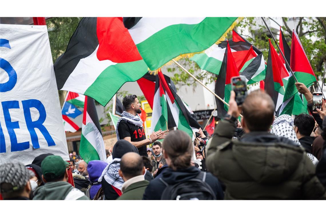 674 propalästinensische Demos und Hunderte Gewaltdelikte In Berlin kam es zu zahlreichen Demonstrationen.