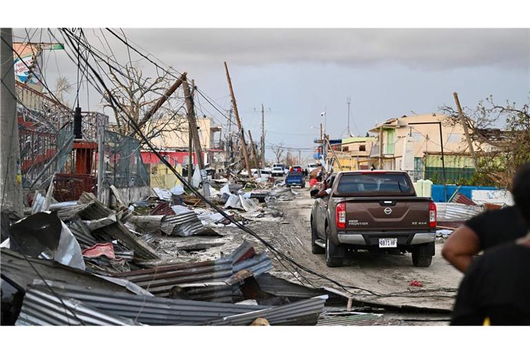 In Black River, Jamaika zeigt sich die Zerstörung nach Hurrikan „Melissa“.