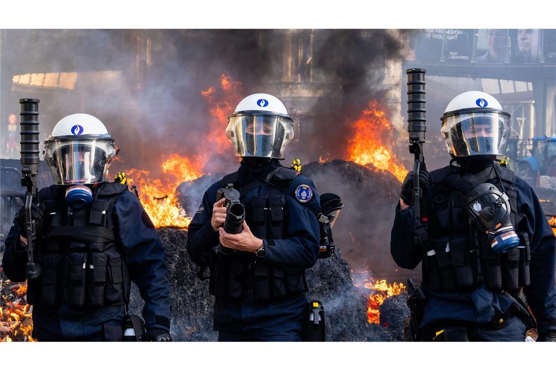 In Brüssel kam es zu Gewalt bei den Protesten.